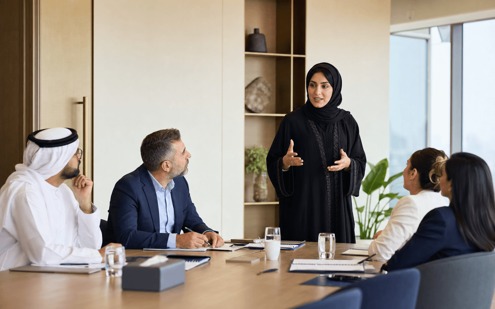 Leadership consultancy session in the UAE